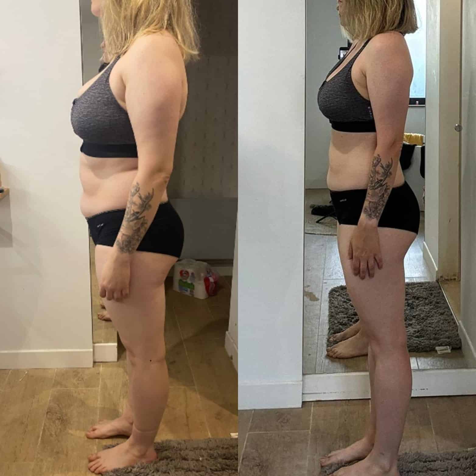 Évolution physique avant après — Coach NutriSport