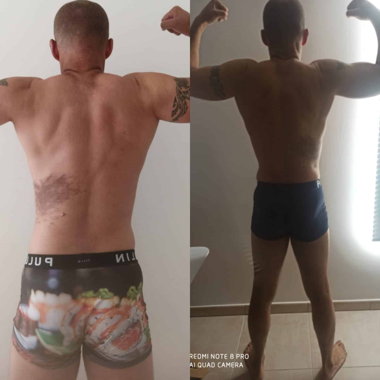 Perte de poids avant après — Coach NutriSport