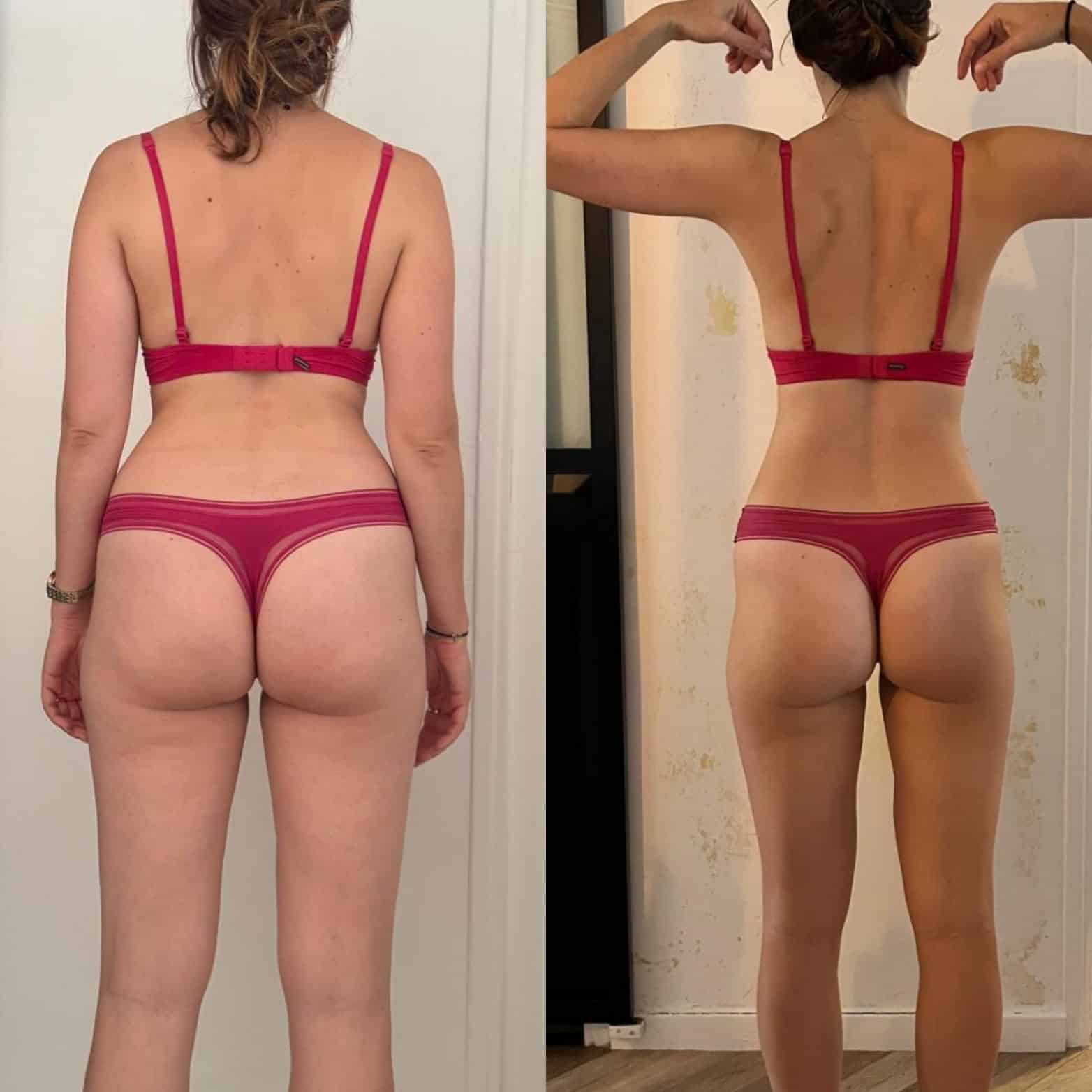 Perte de poids avant après — Coach NutriSport