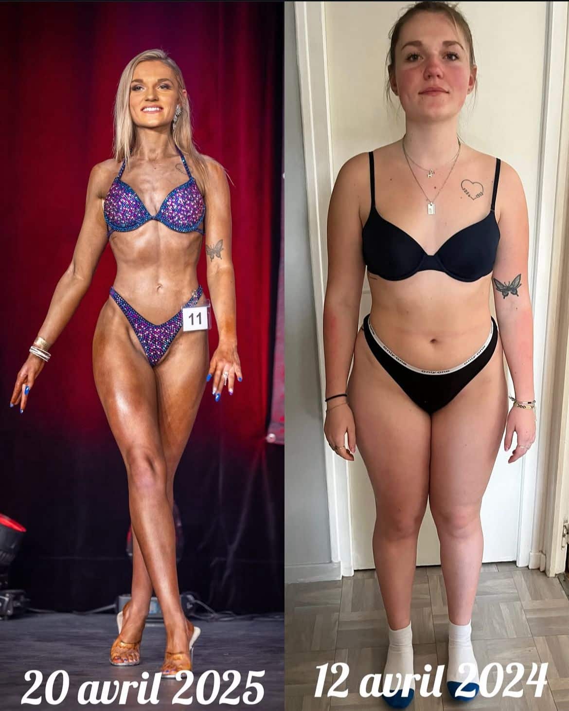 Évolution physique avant après — Coach NutriSport