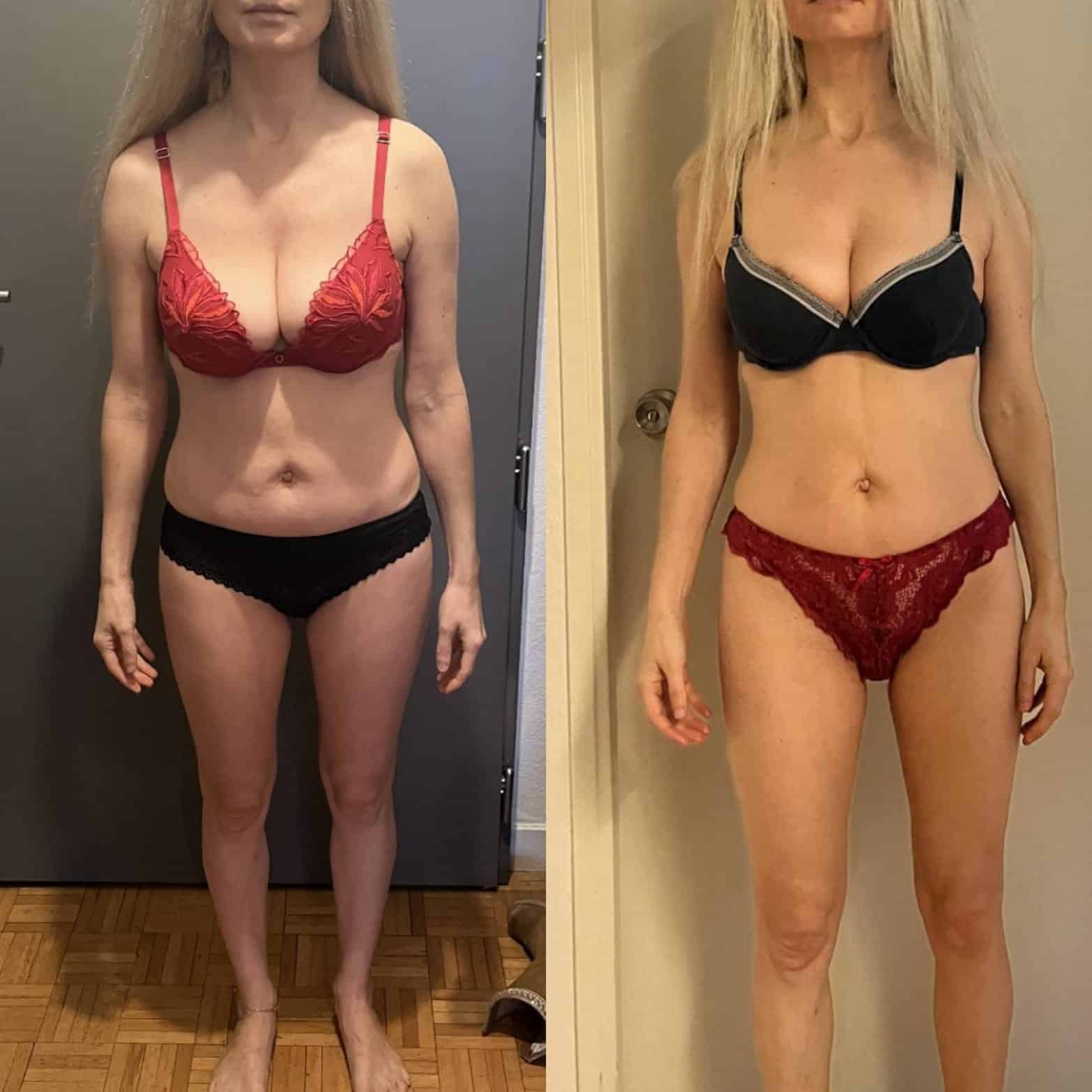 Évolution physique avant après — Coach NutriSport