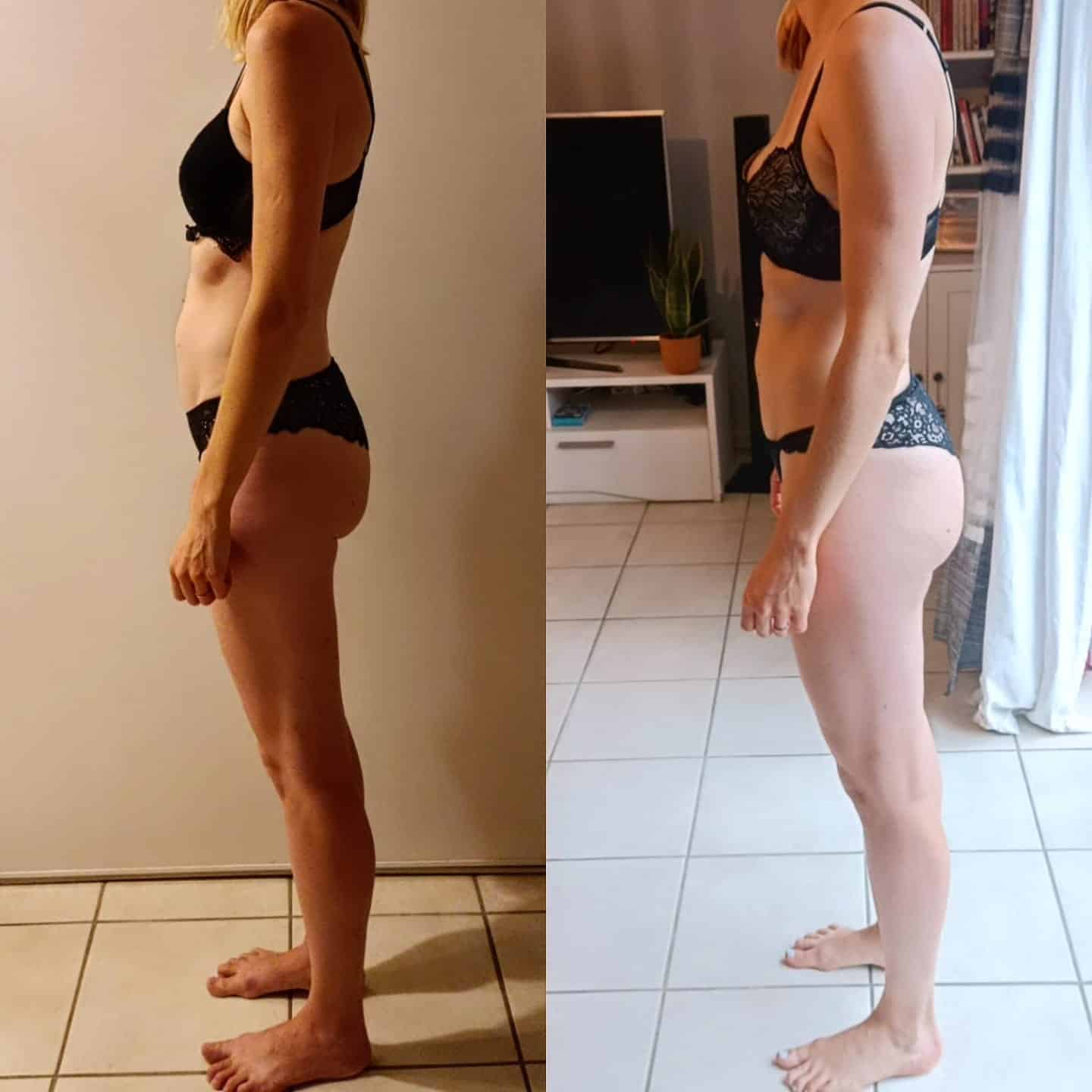 Évolution physique avant après — Coach NutriSport