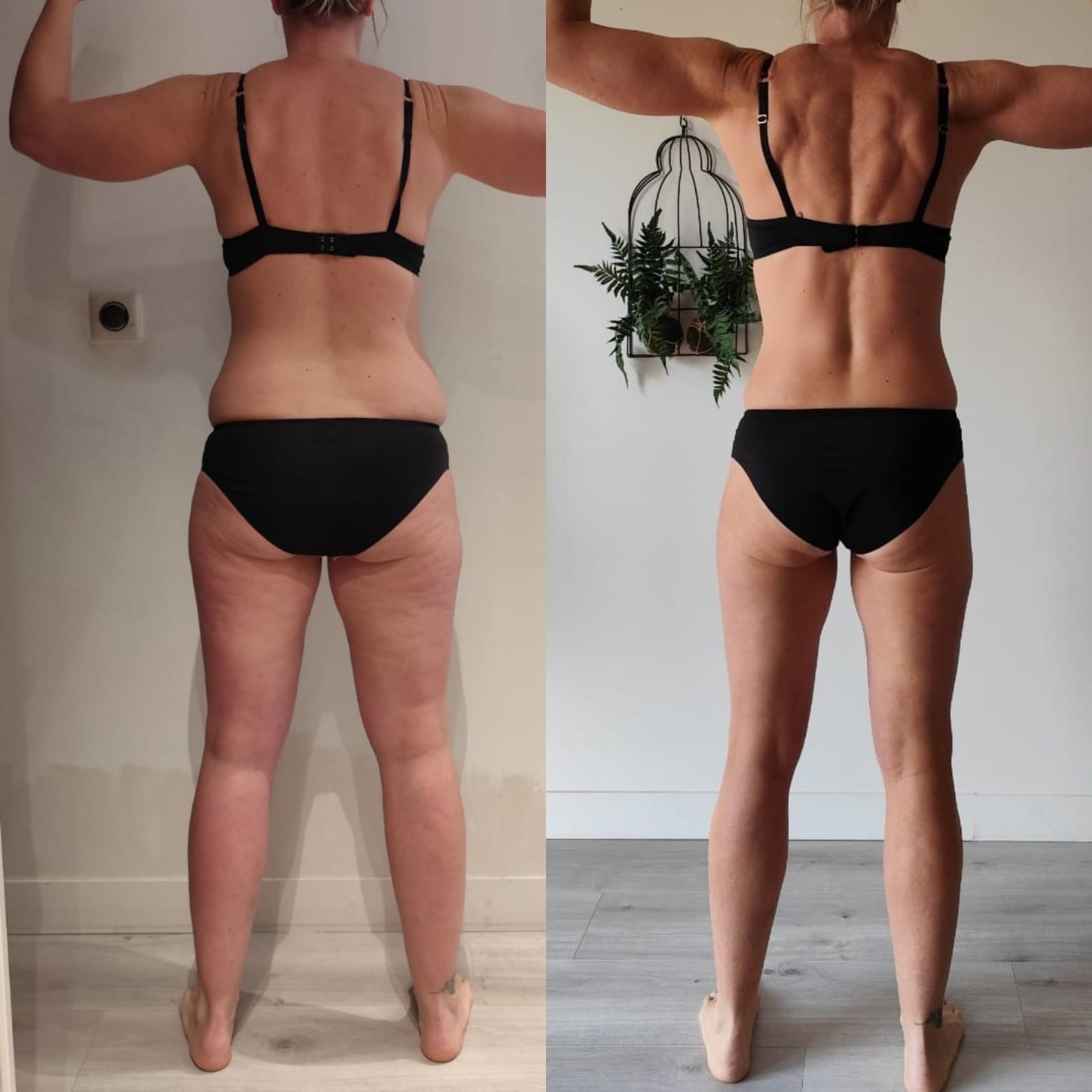 Évolution physique avant après — Coach NutriSport