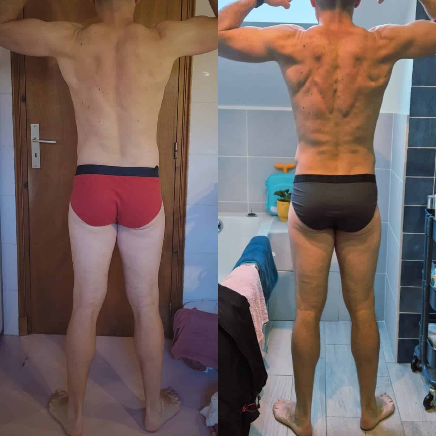 Évolution physique avant après — Coach NutriSport