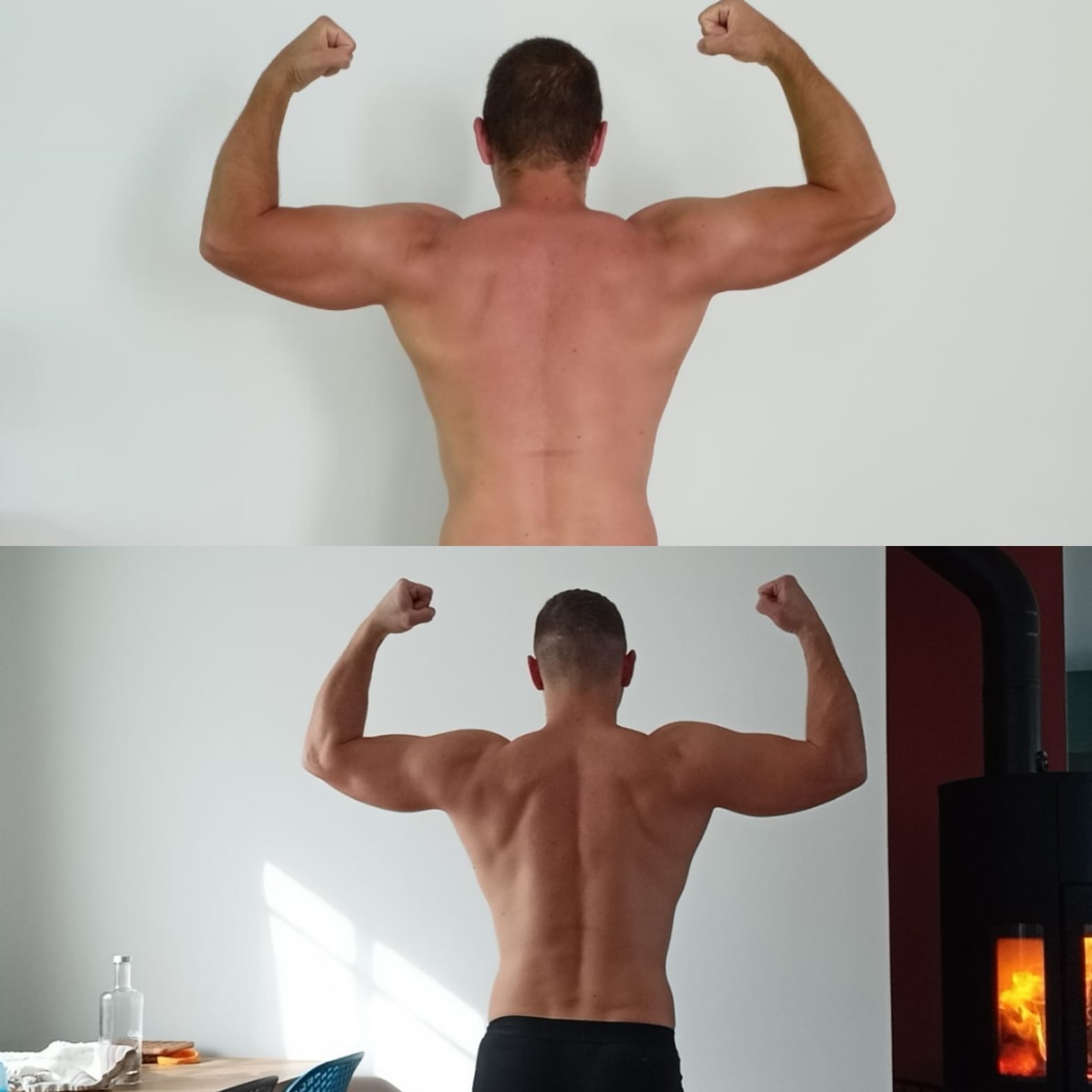 Évolution physique avant après — Coach NutriSport