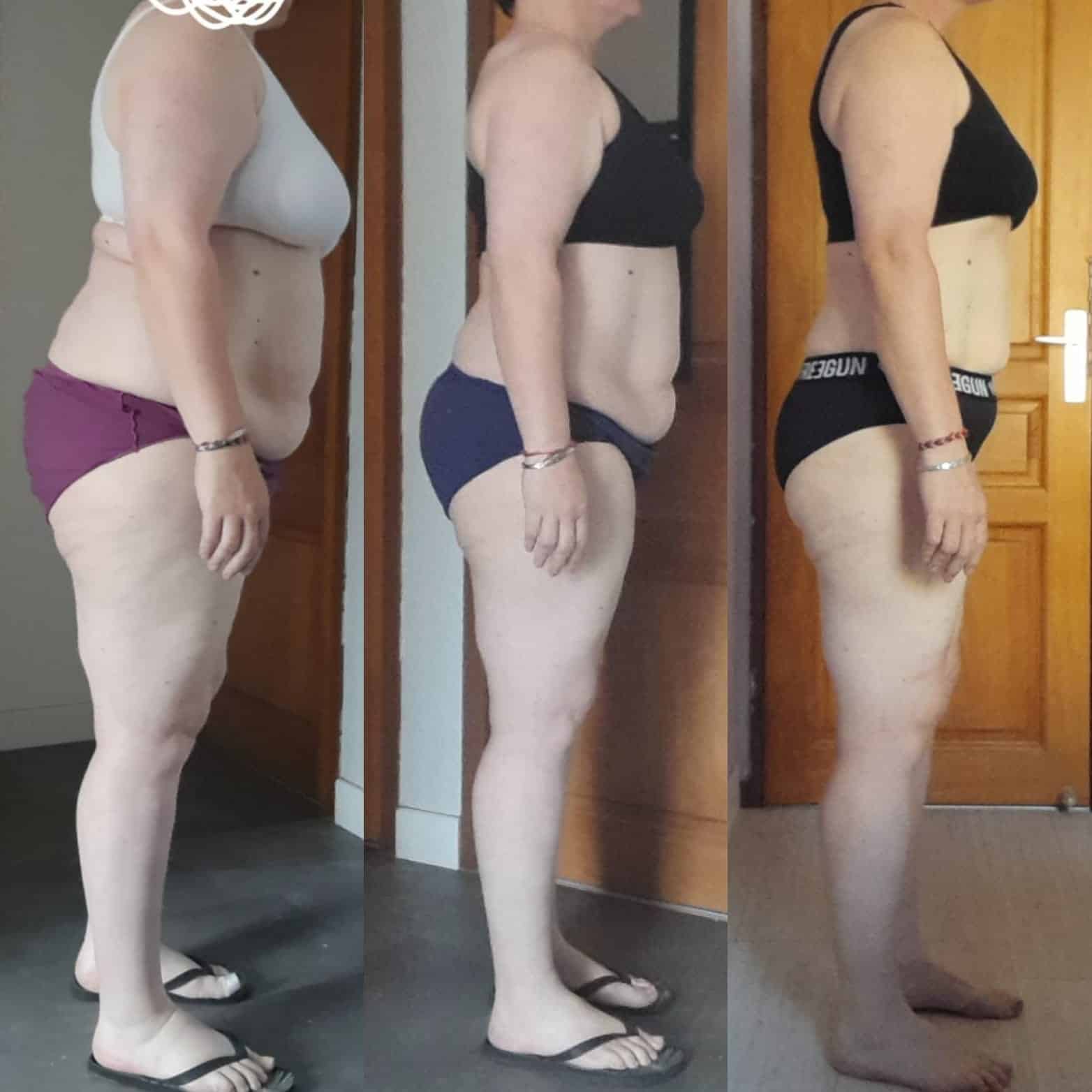 Évolution physique avant après — Coach NutriSport