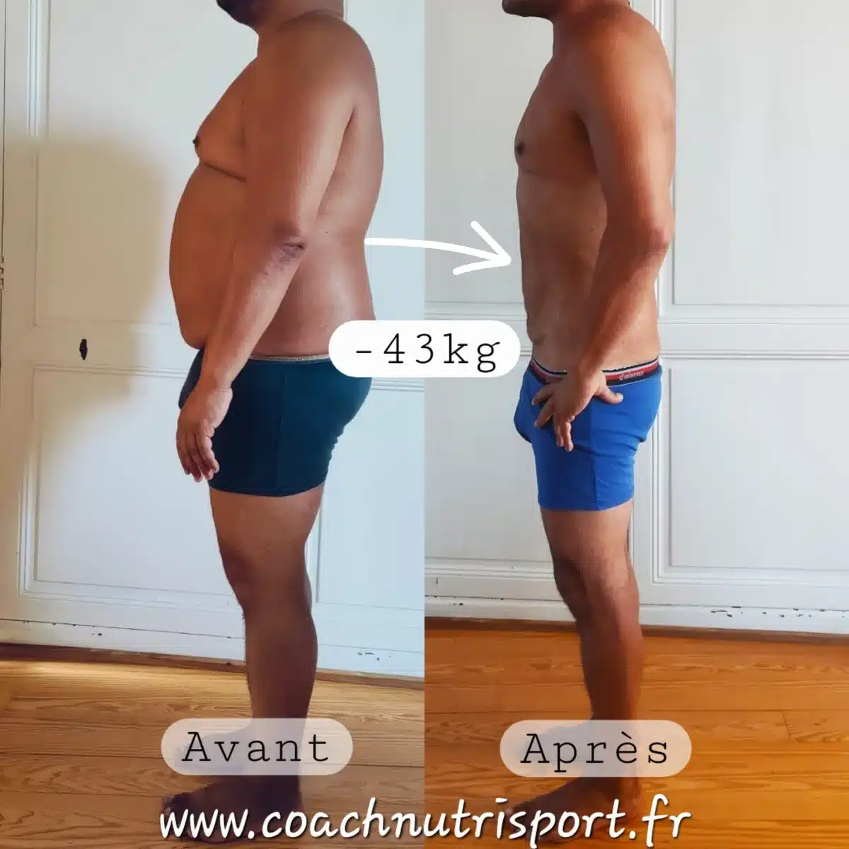 Transformation client — avant après