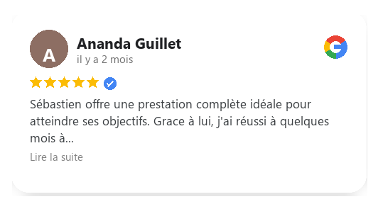 Avis Google d’Ananda Guillet